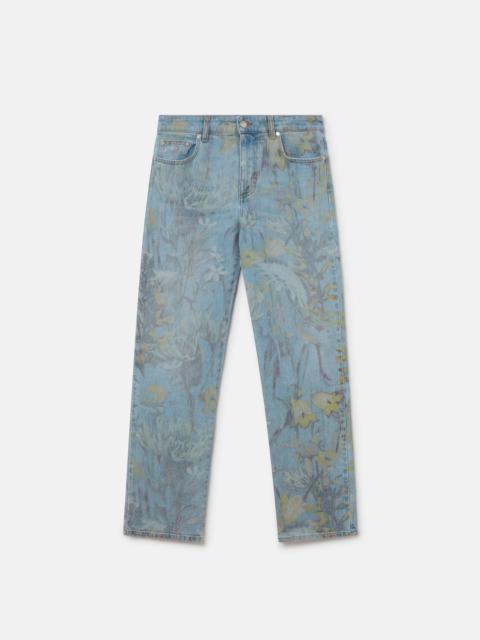 Stella McCartney Rewild Flora Print Straight Leg Jeans