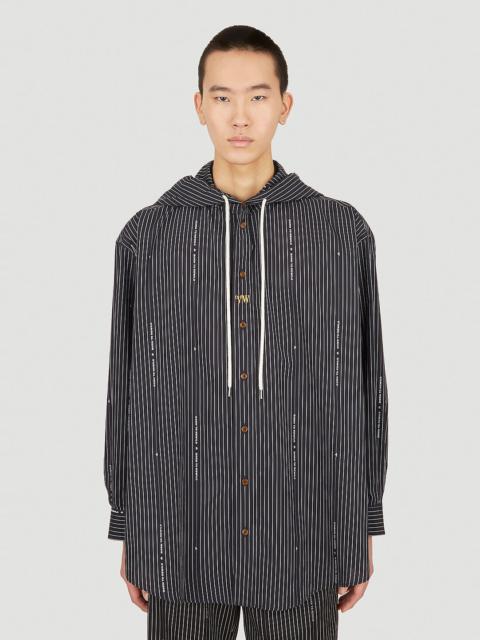 Vivienne Westwood Pinstripe Hooded Overshirt