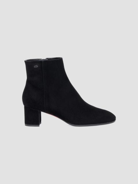 Santoni Women's Halfrida 50MM Suede Ankle Boots - Black
