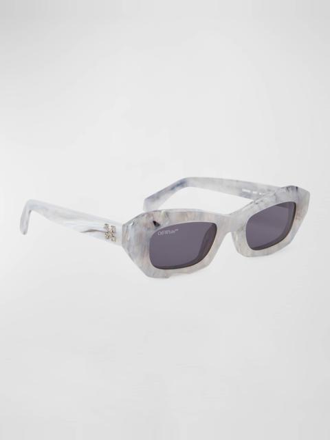 Men's Venezia Acetate Rectangle Sunglasses