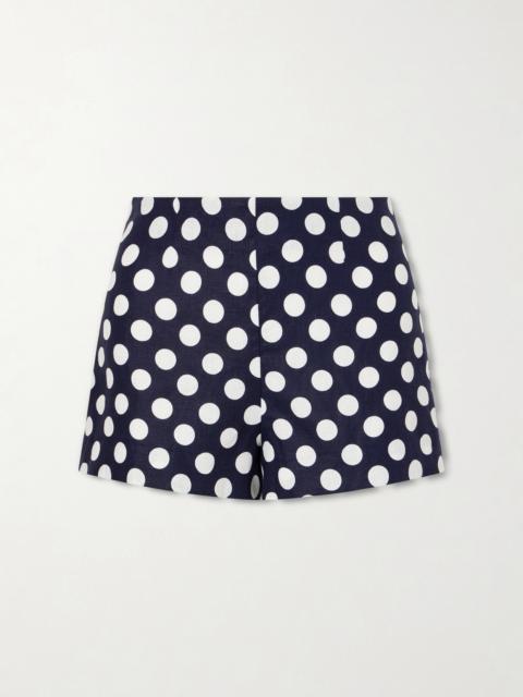 FAITHFULL Lila Polka-dot Linen Shorts