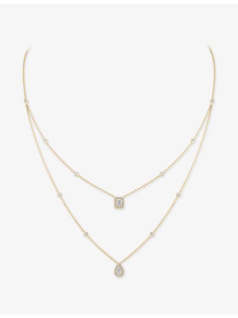 MESSIKA My Twin 2-Row 18ct Yellow Gold And 0.76ct Diamond Necklace