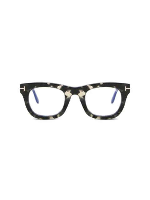 TOM FORD tortoiseshell square-frame glasses