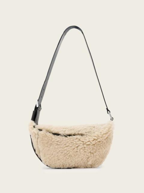 ALLSAINTS LUNA SHEARLING CROSSBODY BAG