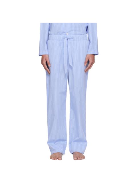 TEKLA Blue Poplin Pyjama Pants