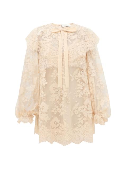 Zimmermann SUNDANCE LACE FRILL TUNIC