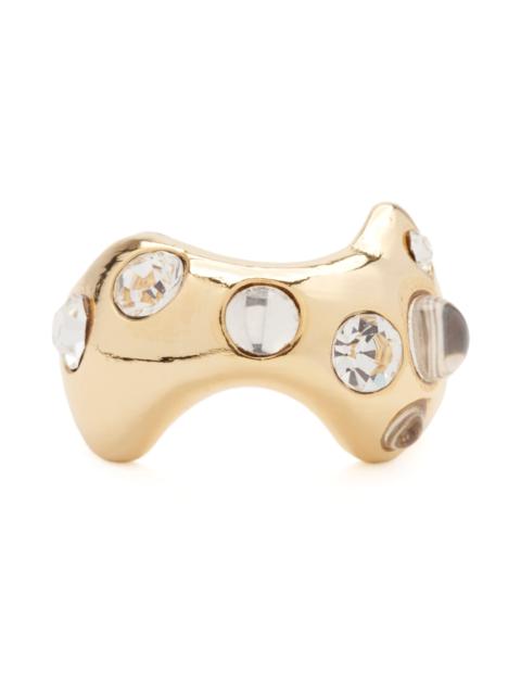 Collina Strada GOLD CLEAR BAT RING