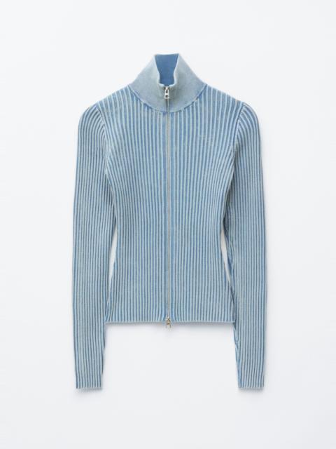 & Other Stories Zip-Up Turtleneck Cardigan