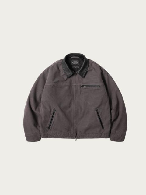 FrizmWORKS Heavy Canvas Destroyed Work Jacket - Mud