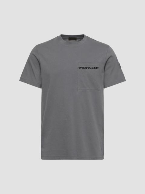 Moncler Men's Crew-Neck T-Shirt in Cotton - Gray