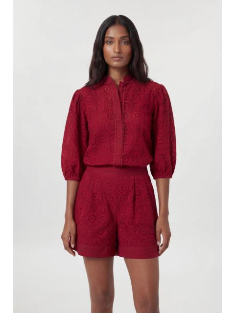 KAREN MILLEN Cotton Broderie Woven Shorts