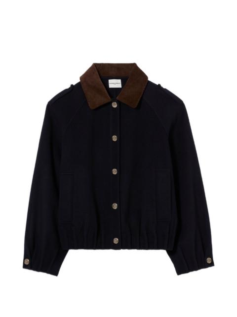 Claudie Pierlot oversized jacket with gold poppers