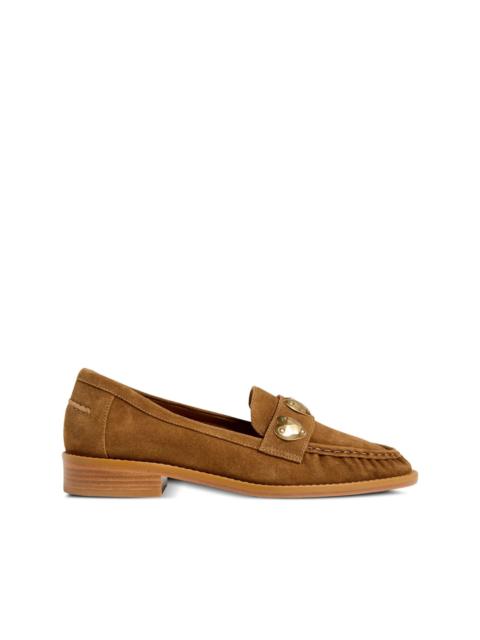Cinq à Sept Gretta hearts suede loafers
