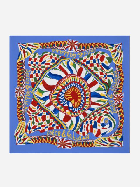 Dolce & Gabbana Carretto-print twill scarf (70x70)