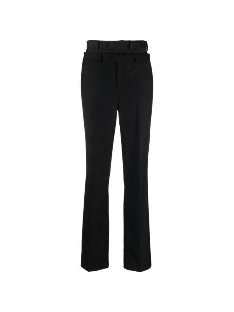 double-waistband trousers