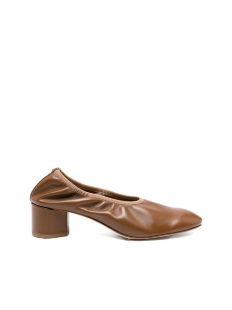 Aeyde 45mm elastic-panel block-heel pumps