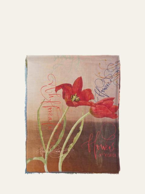 Faliero Sarti x Betty Soldi Studio Flowers Feel Stole