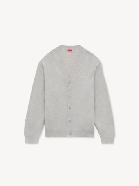KENZO 'KENZO Signature' embroidered cardigan in merino wool