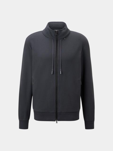 BOGNER Edward jersey jacket in Anthracite