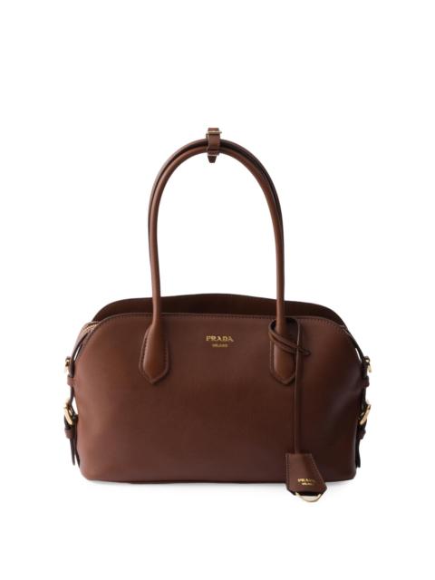 Prada Women's Leather Top Handle Bag - Brown