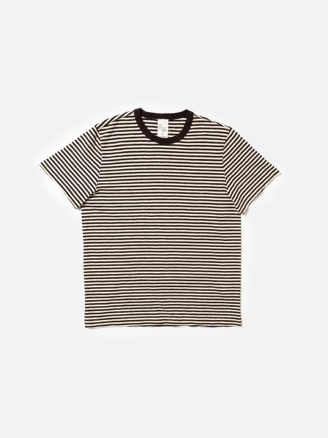 Roy Slub Stripe T-Shirt Ecru/Black