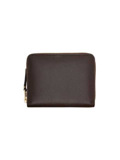 Brown Leather Multicard Zip Card Holder