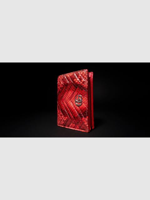 GUCCI GG Marmont python small wallet