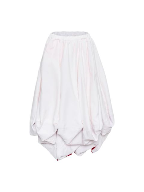 Comme Des Garçons Polyester Gabardine x Wool Skirt
