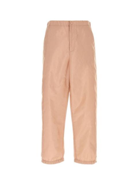 Powder pink nylon pant