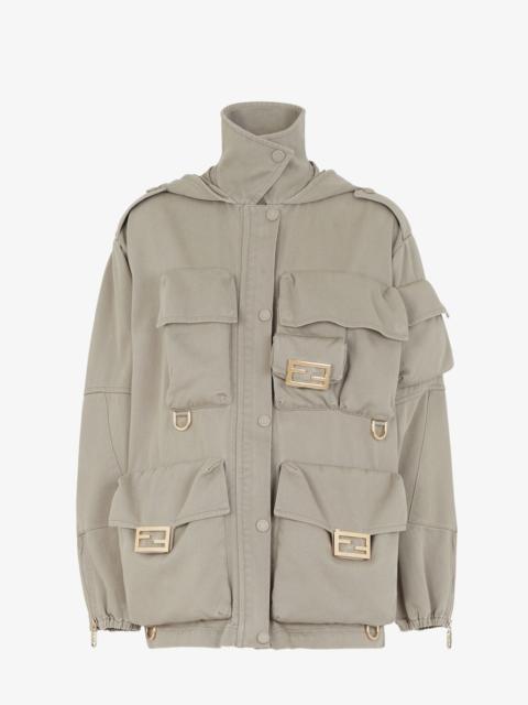 Dove gray drill jacket