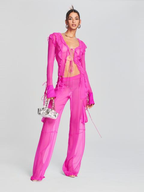 RETROFÊTE VIVIANE SILK CHIFFON PANT