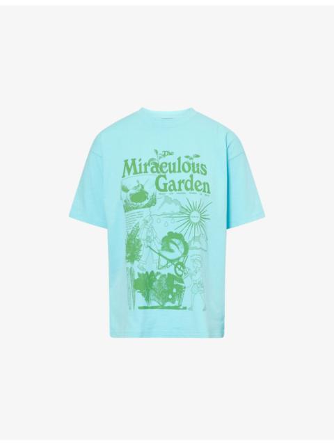 DAMSON MADDER. Miraculous Garden Graphic-Print Cotton T-Shirt