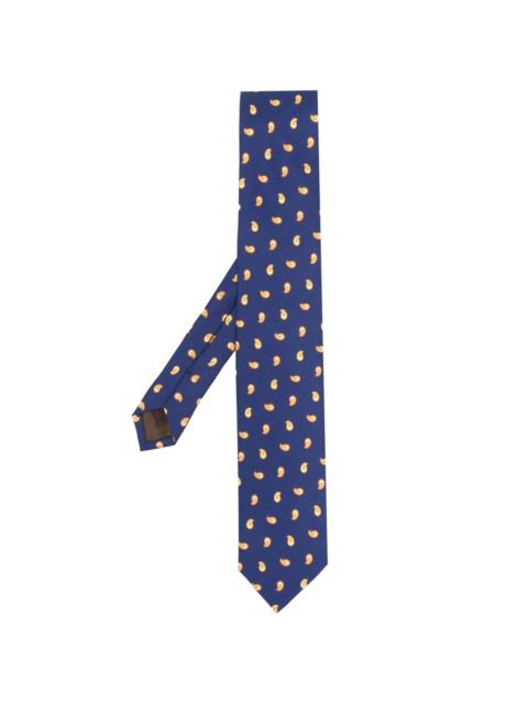 Church's graphic-print silk tie