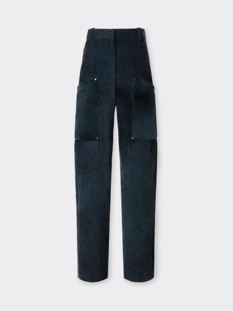 Ferrari Corduroy Trousers with Oversized Pockets