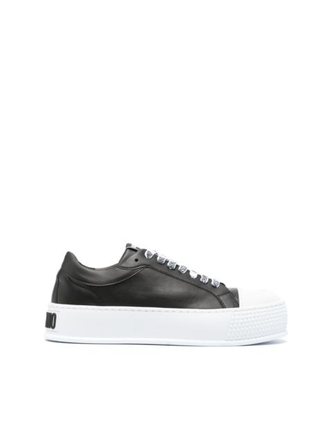 Moschino logo-embossed low-top sneakers