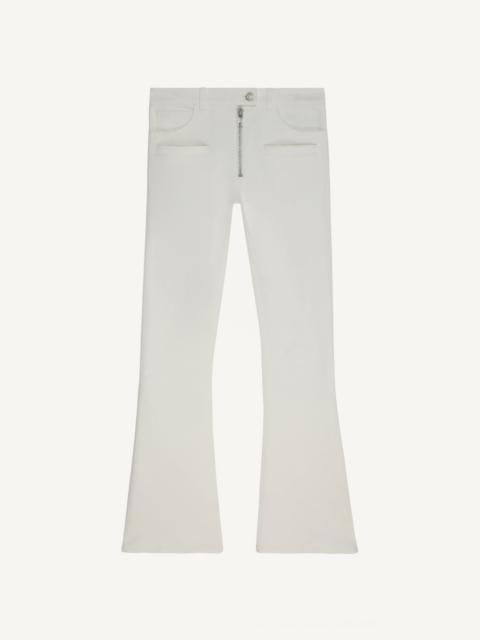 courrèges ZIPPER WHITE DENIM PANTS