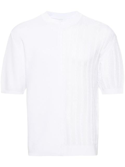 JACQUEMUS crew-neck cable-knit jumper