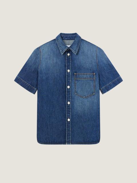 Givenchy COUTURE SEAM SHIRT IN DARK BLUE DENIM
