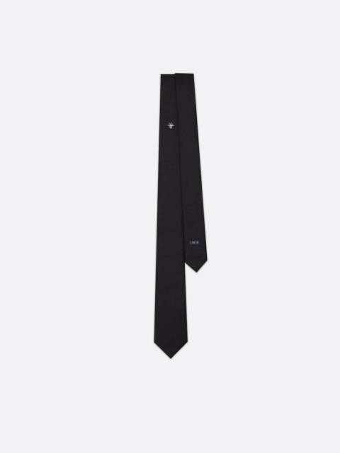 Dior Tie with Bee Motif