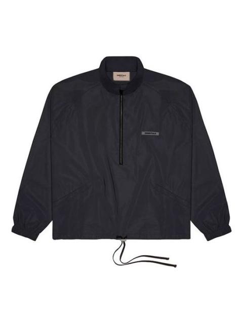 Fear of God Essentials FW21 Track Jacket Black FOG-FW21-085