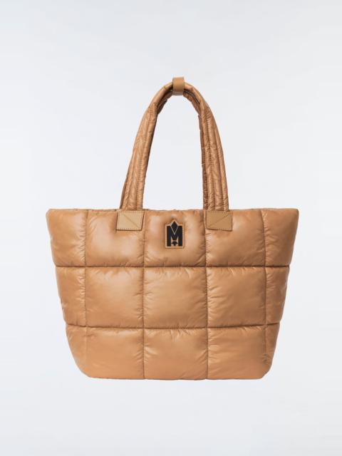 MACKAGE ROX square quilt tote with shoulder handles