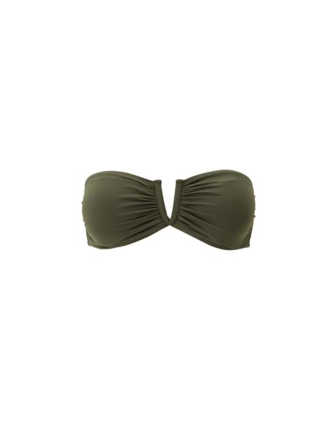 MELISSA ODABASH ALBA OLIVE BIKINI TOP