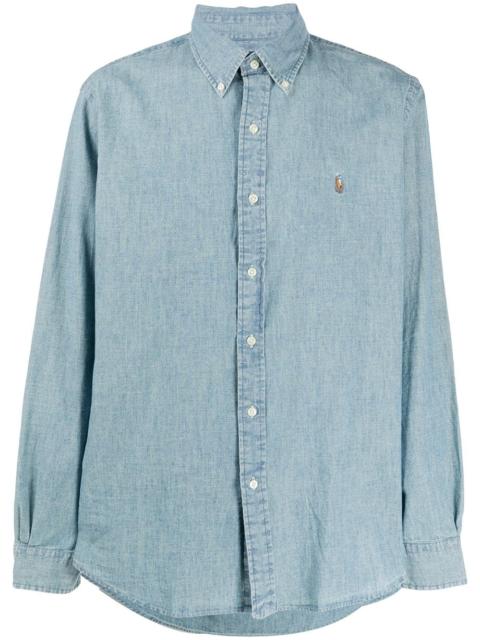 Polo Ralph Lauren logo-embroidered chambray shirt