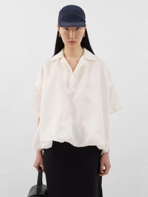 SUNNEI PUFFY POLO / white / silk