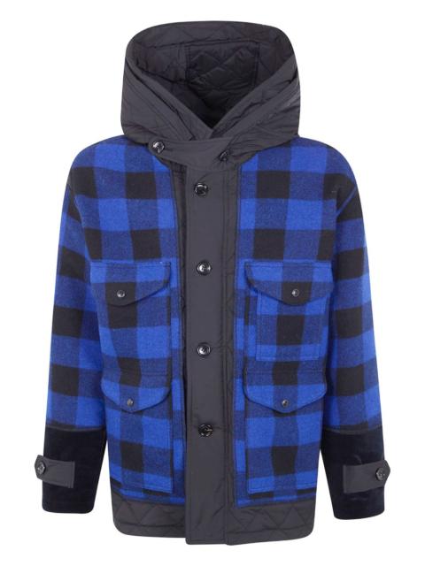 Junya Watanabe MAN hooded check-pattern jacket