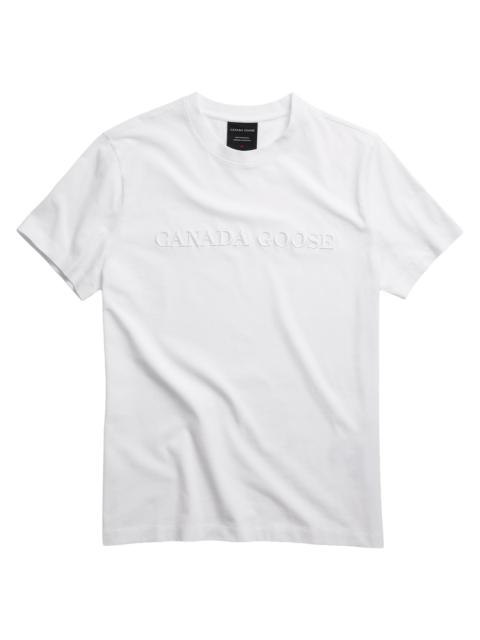 Canada Goose Men's Emersen Embroidered Cotton T-Shirt - White