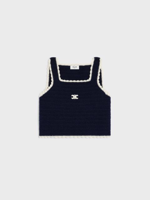 CELINE top IN crocheted cotton