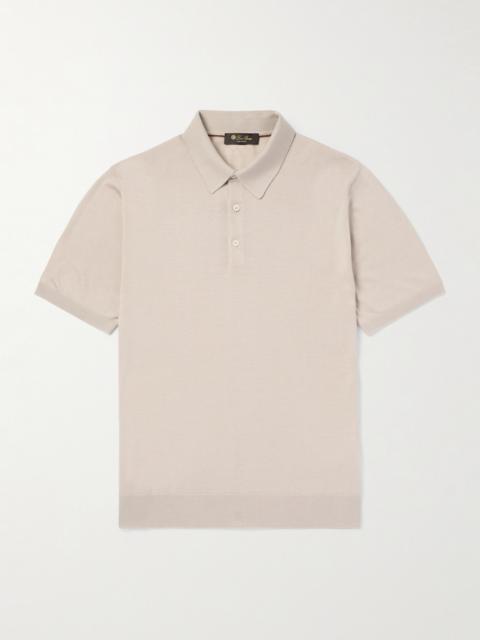 Loro Piana Slim-Fit Wool, Silk and Cashmere-Blend Polo Shirt