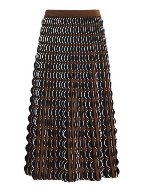 SIMKHAI Ike Textured Midi Skirt multi