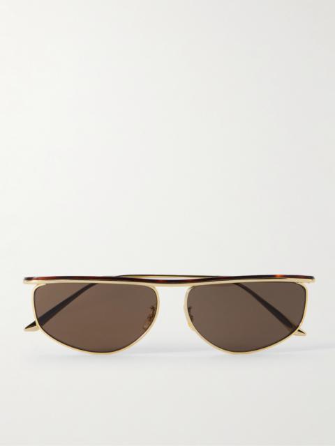 Oliver Peoples + Khaite 1986 D-frame Tortoiseshell Acetate And Gold-tone Metal Sunglasses
